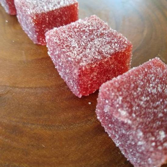 Raspberry Pate de Fruit - m2 Confections