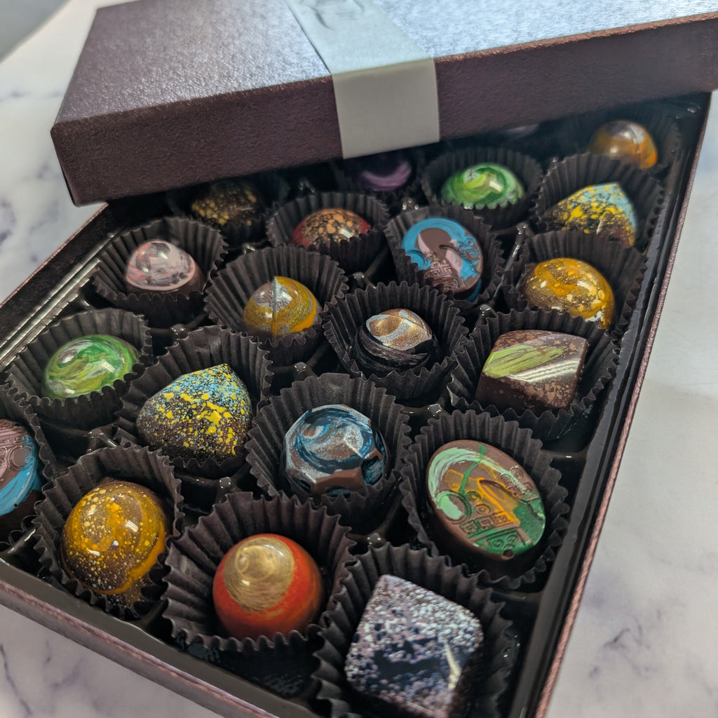 hand painted truffles