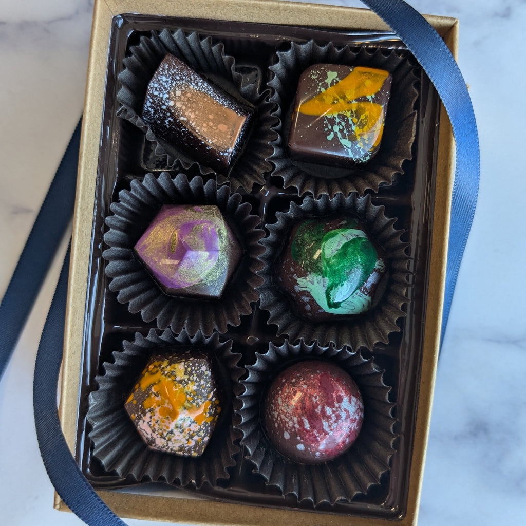 handpainted dairy free truffles