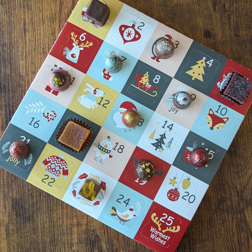 handpainted truffles Advent calendar