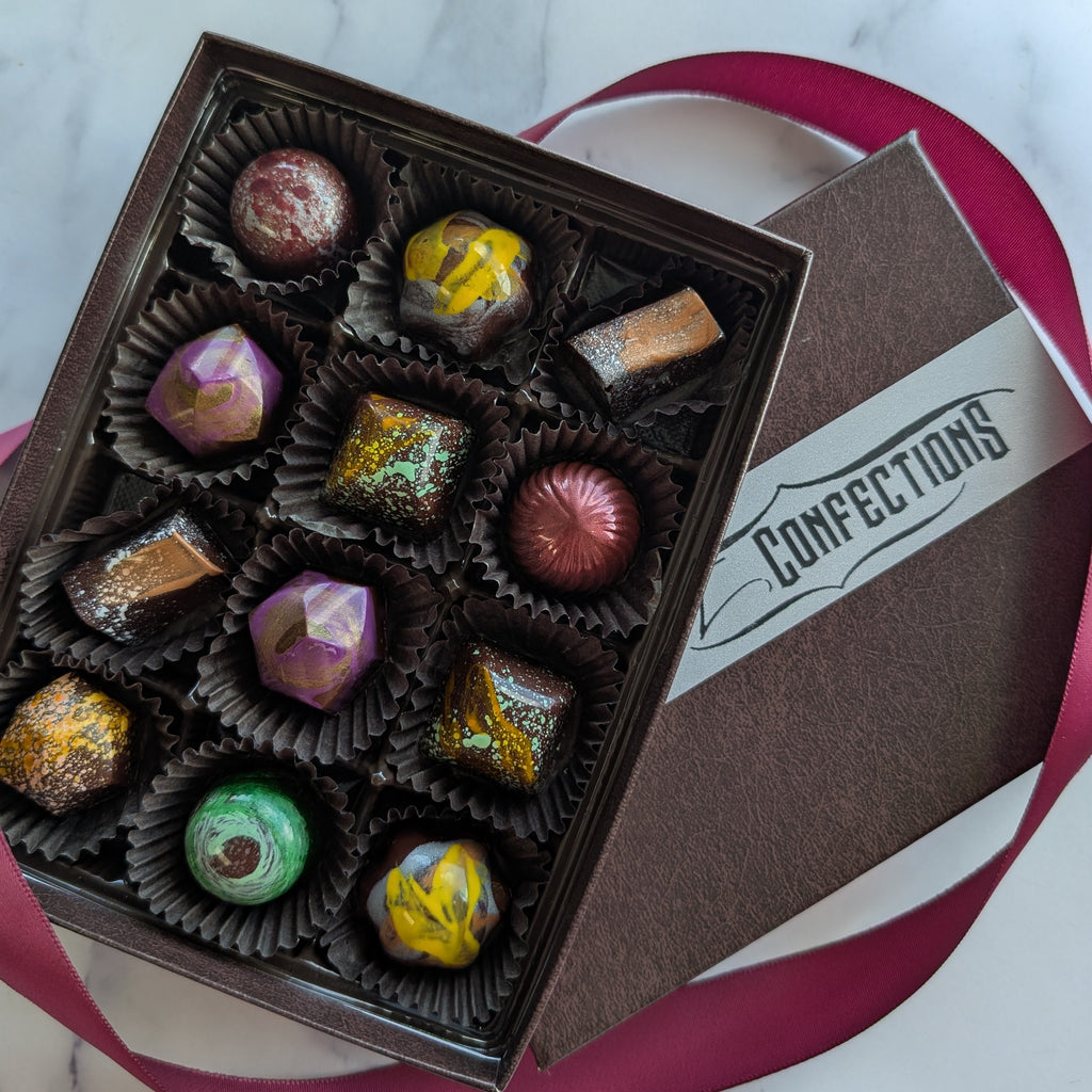 box of vegan chocolate truffles