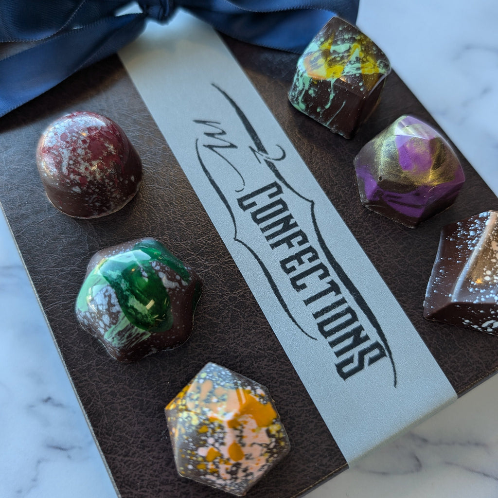 handpainted vegan truffles