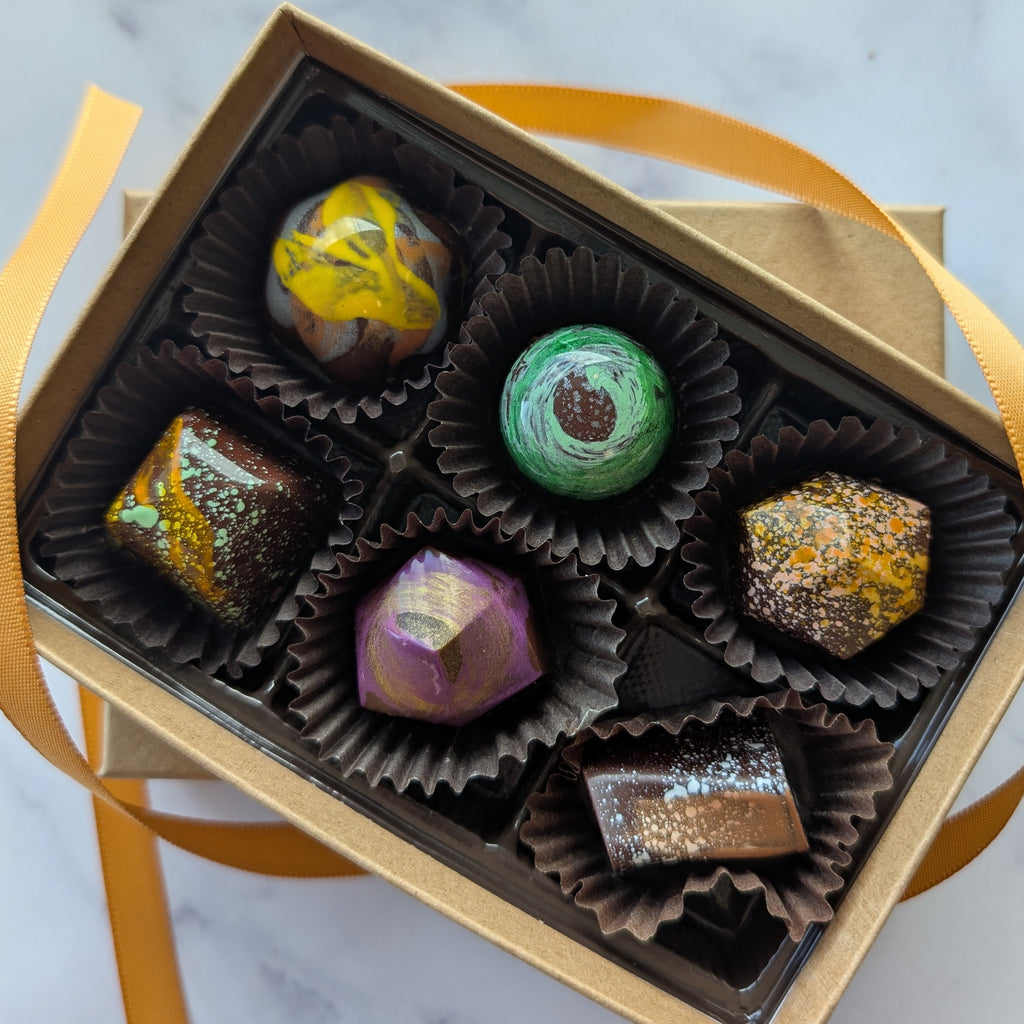 vegan chocolate truffles handpainted