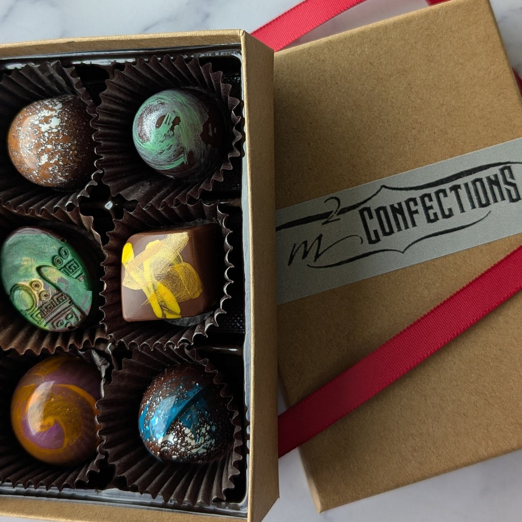 hand painted assorted chocolate truffles