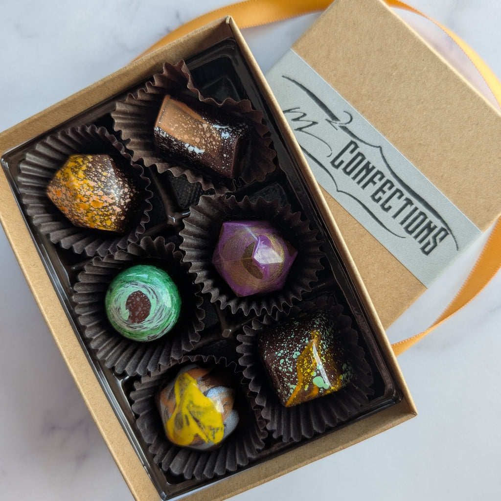 box of vegan truffles