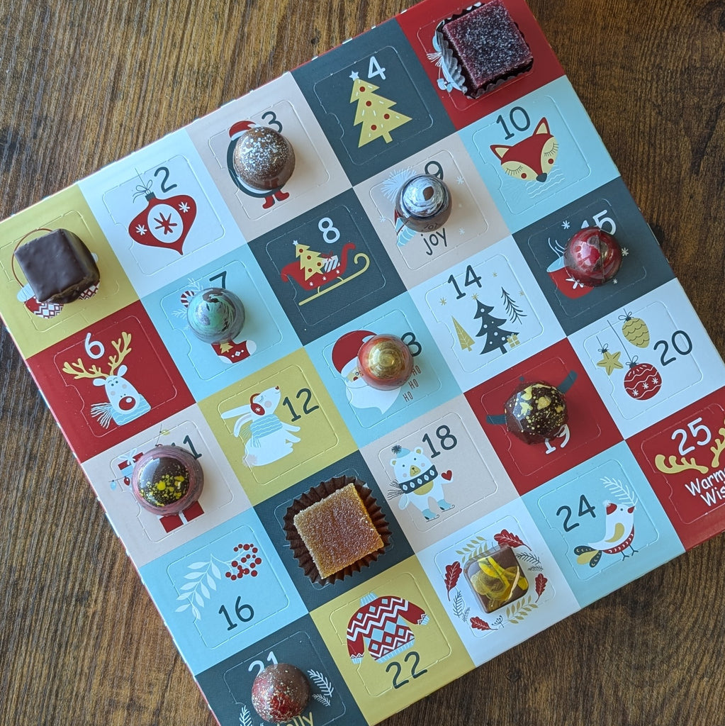 handpainted bon bon Advent calendar
