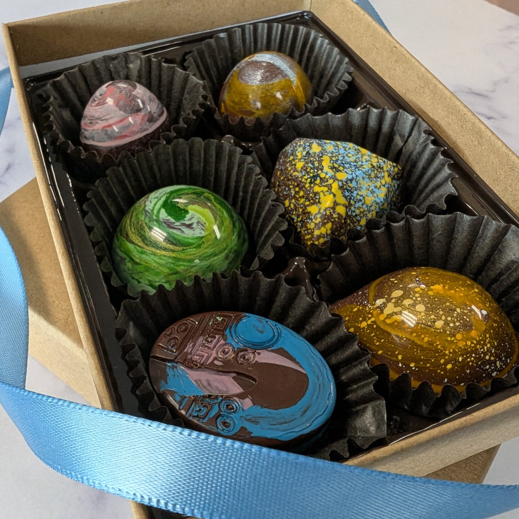 hand painted seasonal truffles