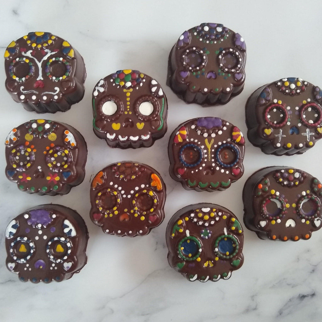 Dia De Los Muertos Peanut Butter Skull - m2 Confections